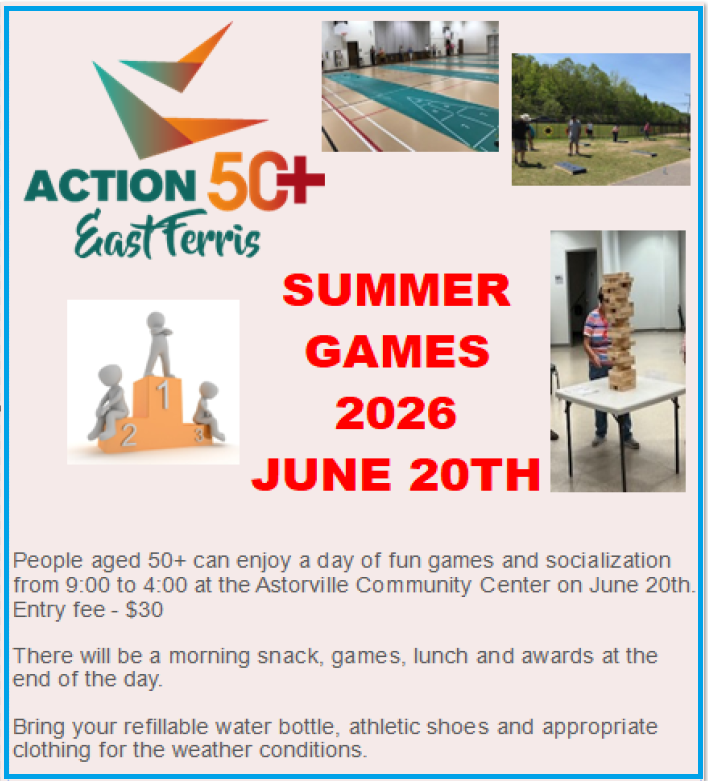 Club Action 50+ East Ferris - Summer Games